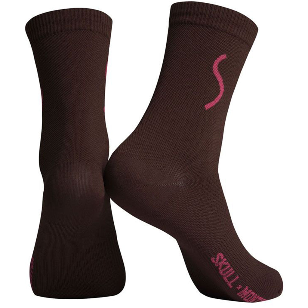Monton Skull Fire Socks-Red