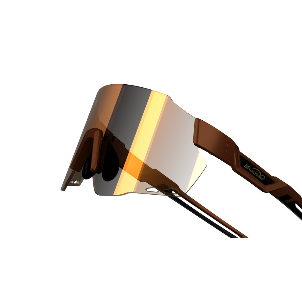 Magicshine Windbreaker Photochromic Sunglasses-Coffee Brown