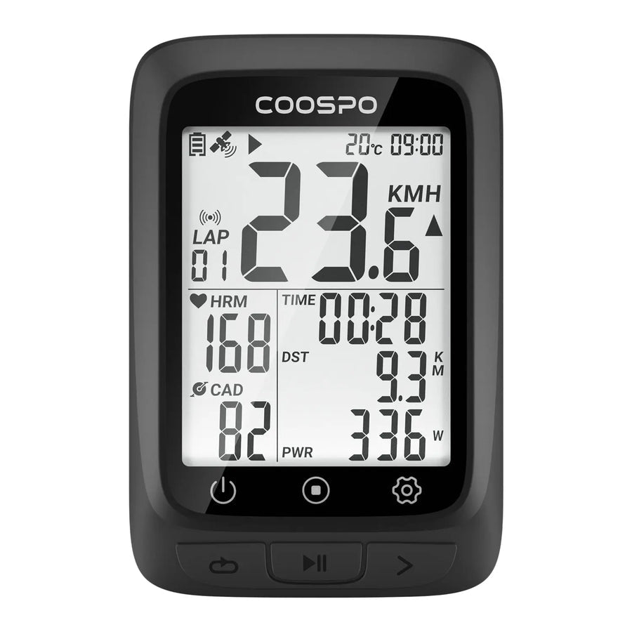 COOSPO BC107 GPS CYCLOCOMPUTER (BLACK)