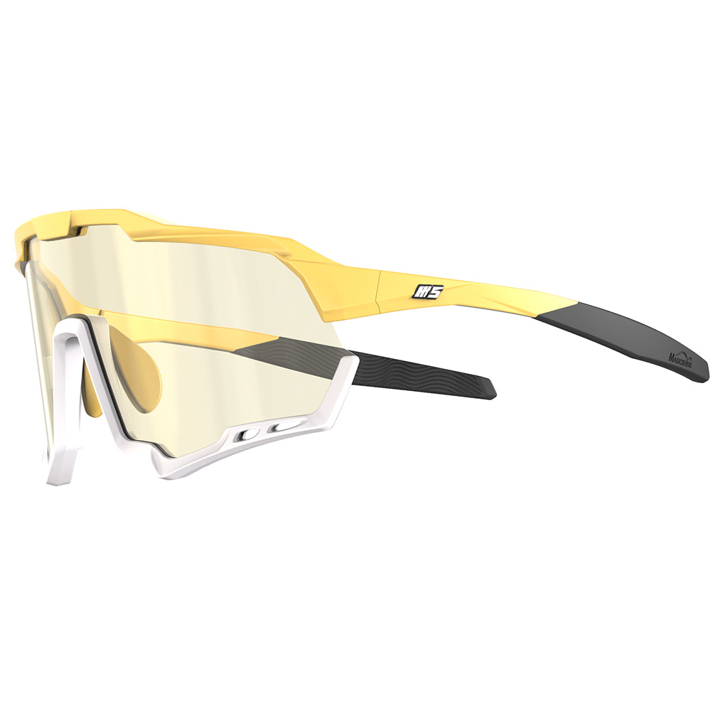 Magicshine Morpher Coloured Photochromic Sunglasses-Yellow/White