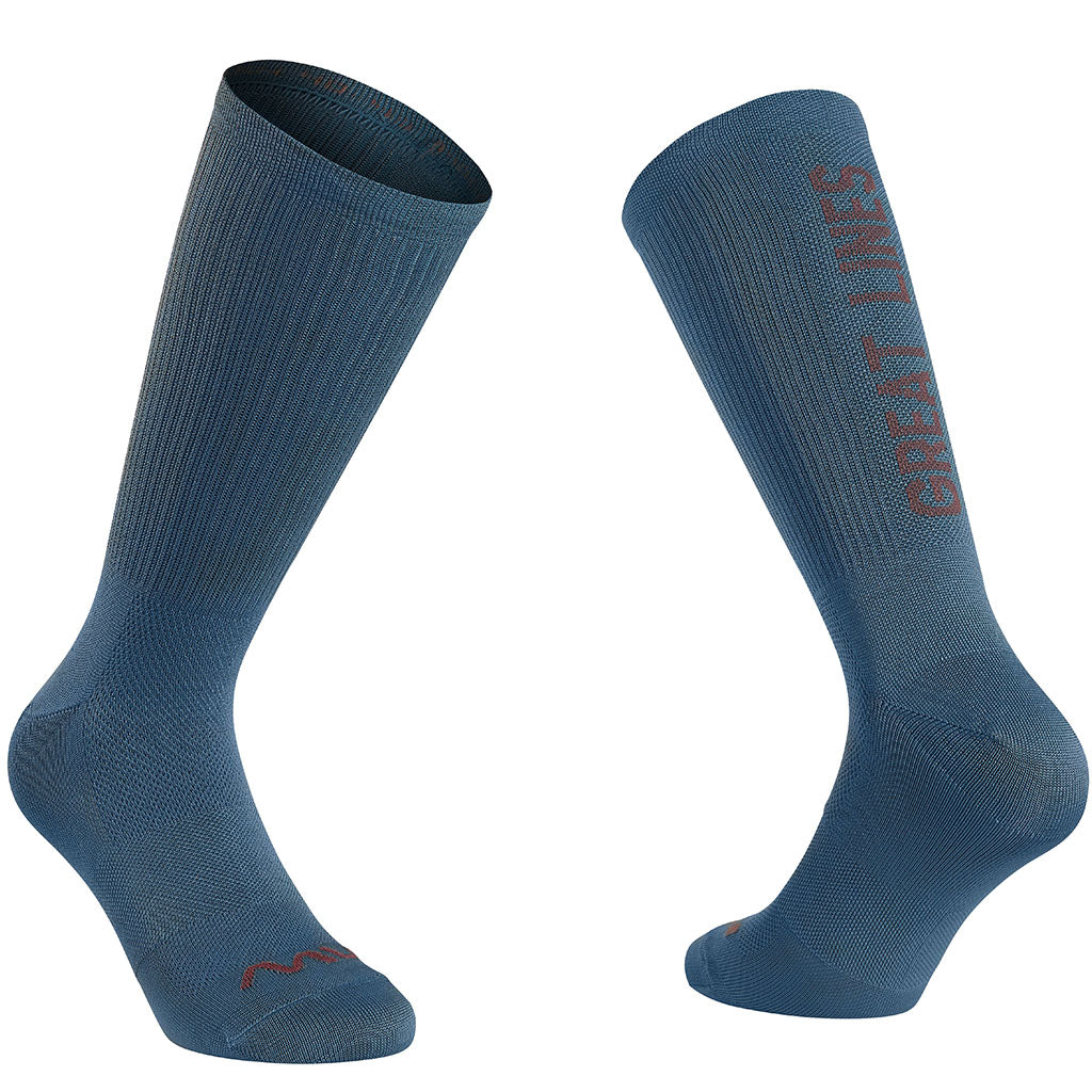 Northwave Good Times Great Lines Socks-Deep Blue/Dark Grey