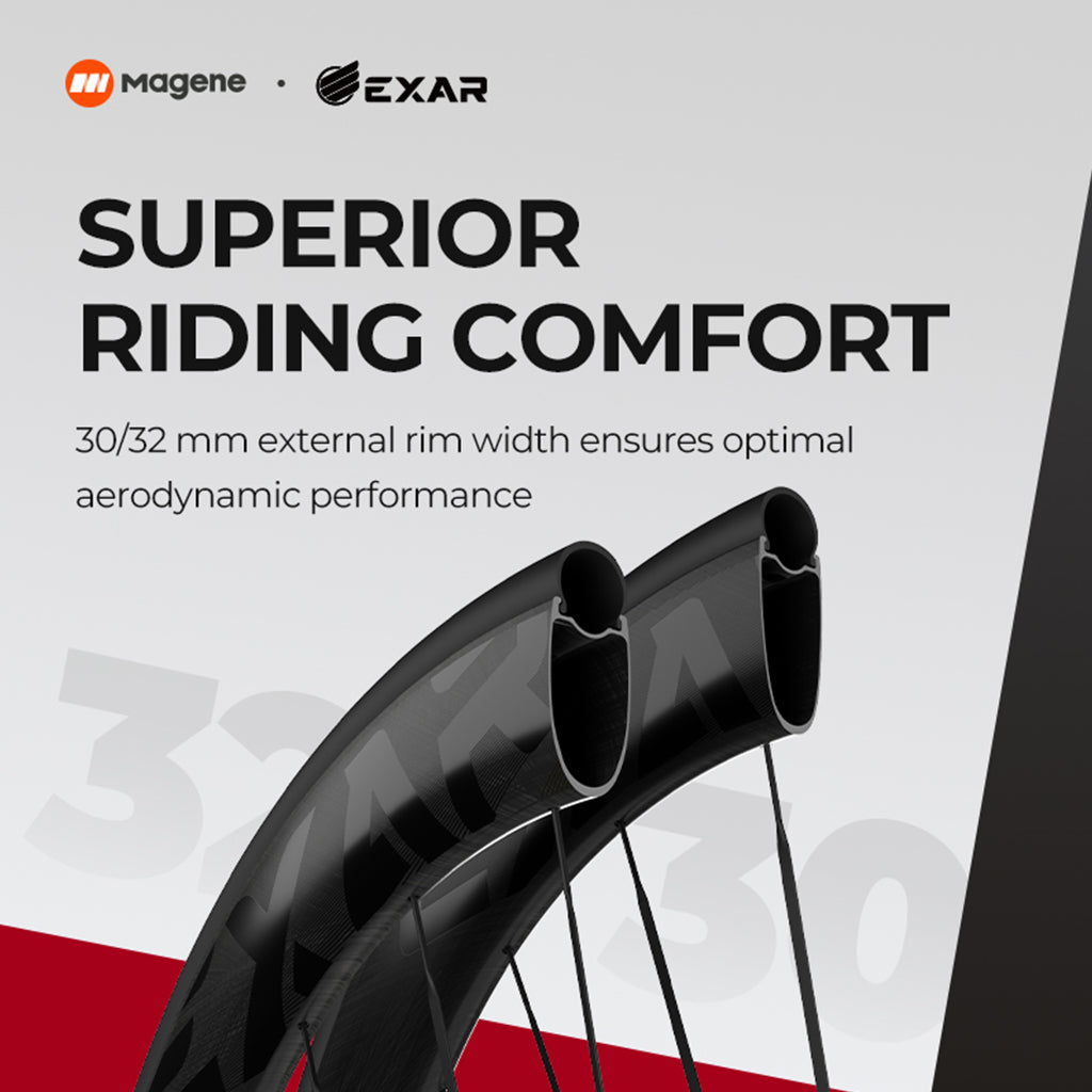 Magene EXAR Ultra DB508 Carbon Wheelset-50/58mm (Disc Brake)