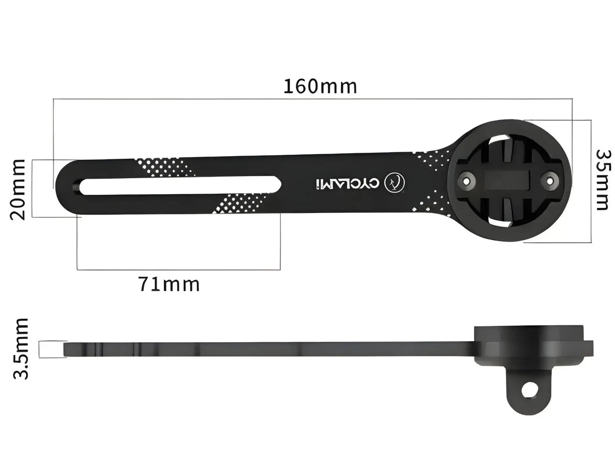 Cyclami Carbon Fiber Bicycle Computer Holder