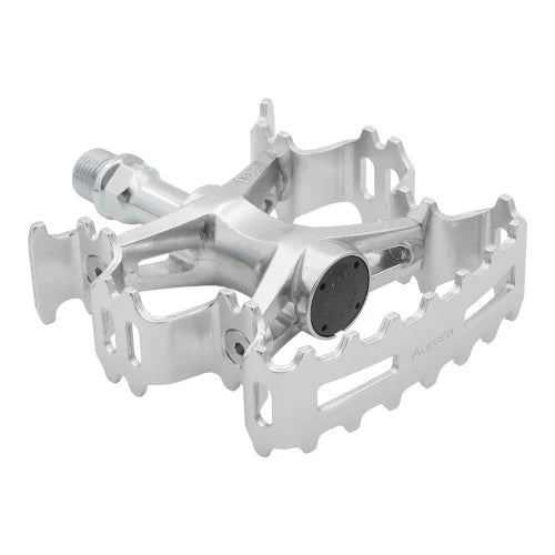 MKS Aurora Platform Pedals (Purple/Silver)