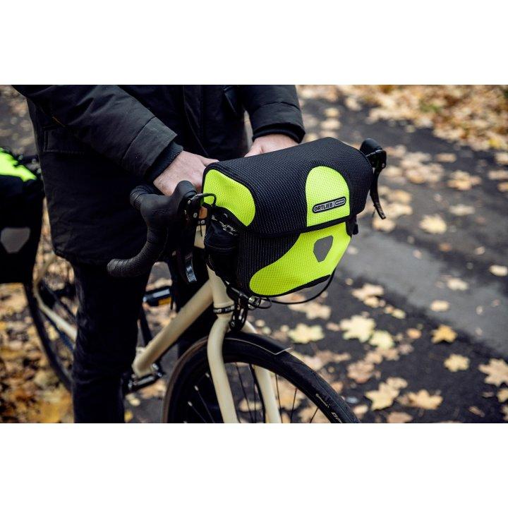 Ortlieb Ultimate Six High Visibility Hnadlebar Bag (Neon Yellow/Black Reflective)