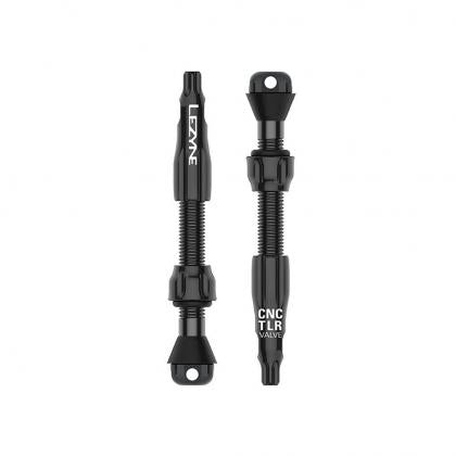 Lezyne CNC TLR Tubeless Valve Pro-Black (44mm) (Pack Of 2)