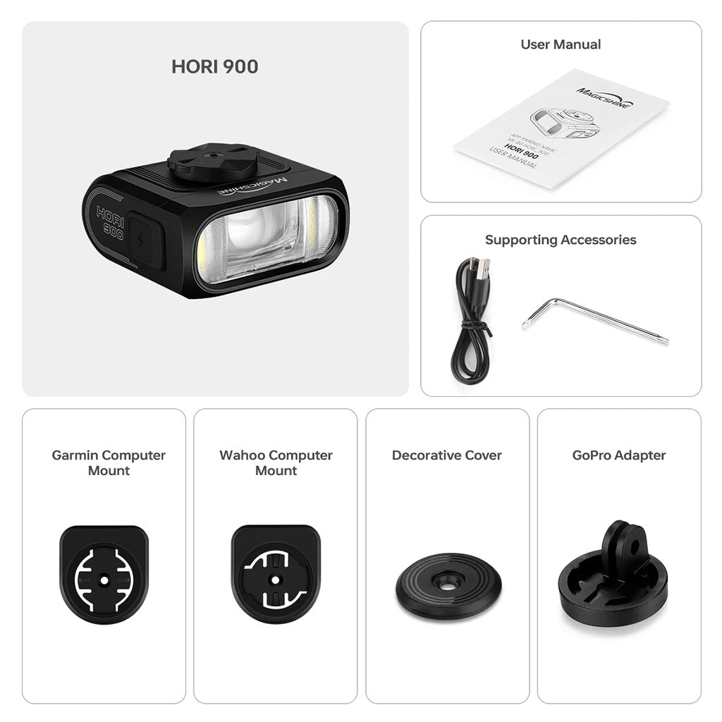 Magicshine HORI 900 Dual Mounted Front Light (900 Lumens)