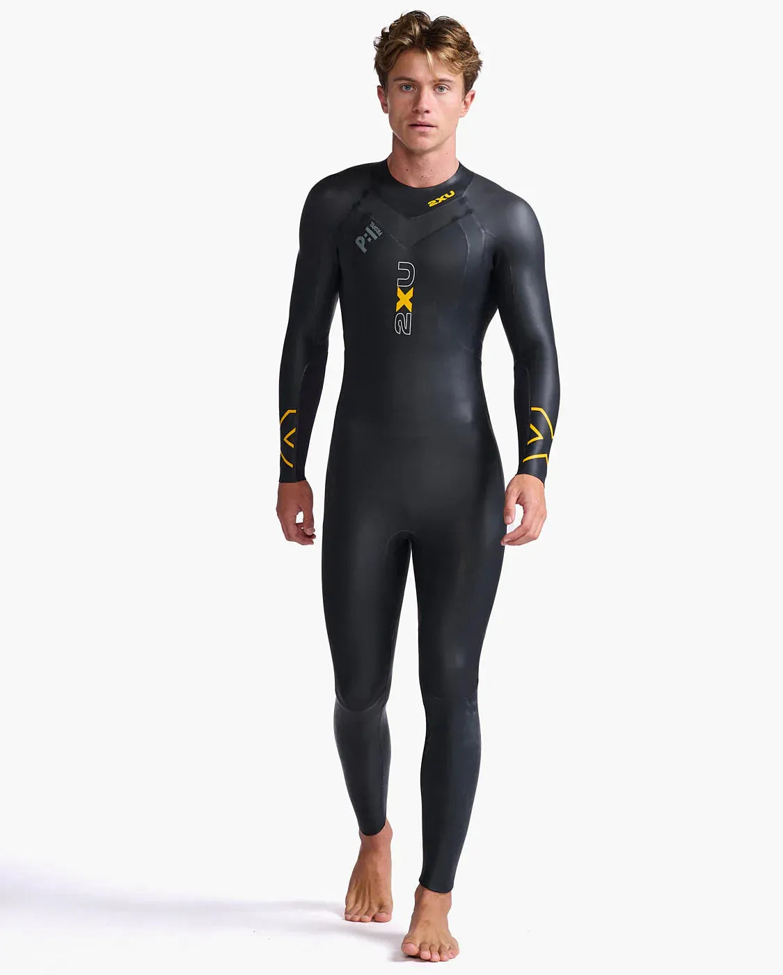 2XU MW4991C P1 Propel Men's Wetsuit (Black/Ambition)