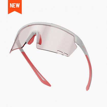 Magicshine Rouler Night Vision Sports Sunglasses-White/Pink