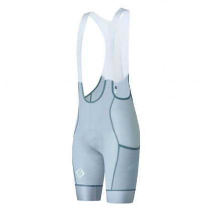Monton Chase Summer Bibshorts-Light Grey