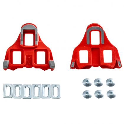 Wellgo RC-9B Cleat For Road Pedal (Shimano SPD-SL) (4 Deg Float)-Red