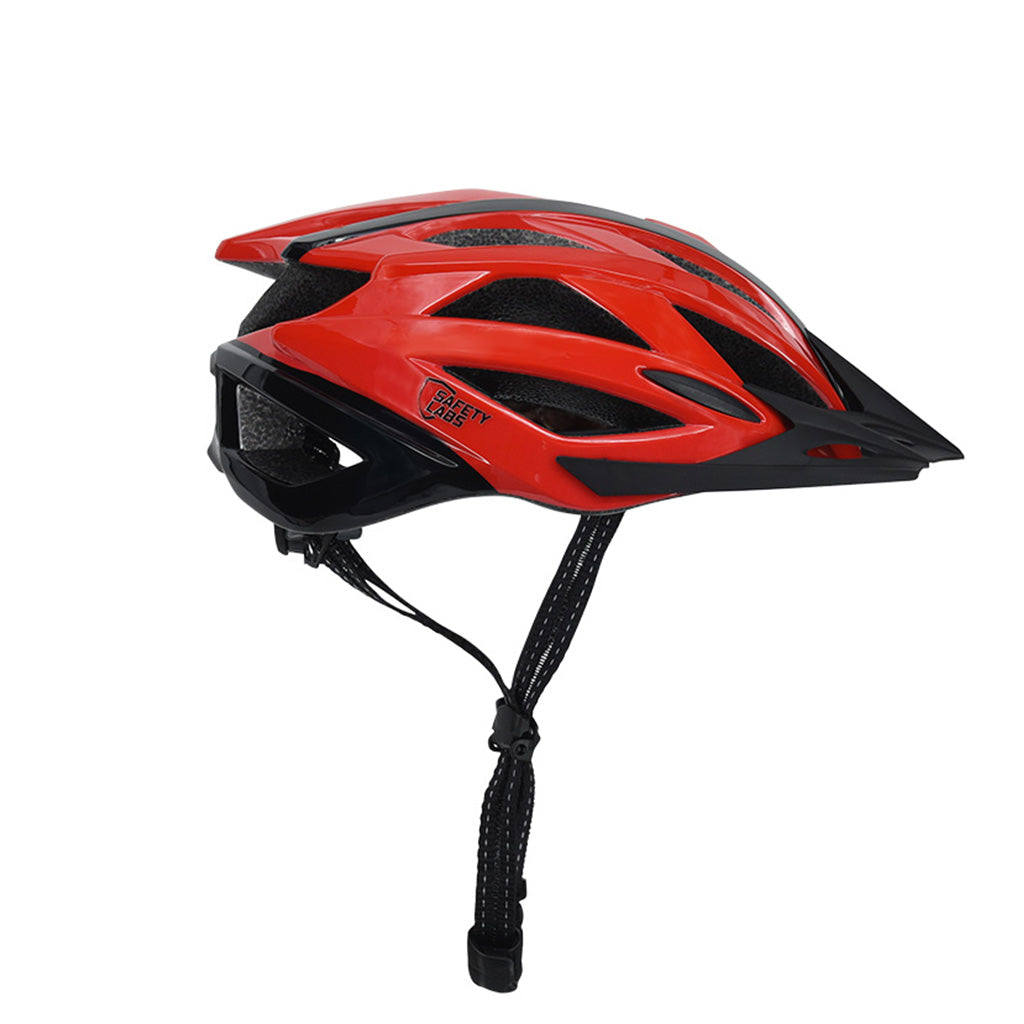 Safety Labs Juno Helmet-Shiny Red Black