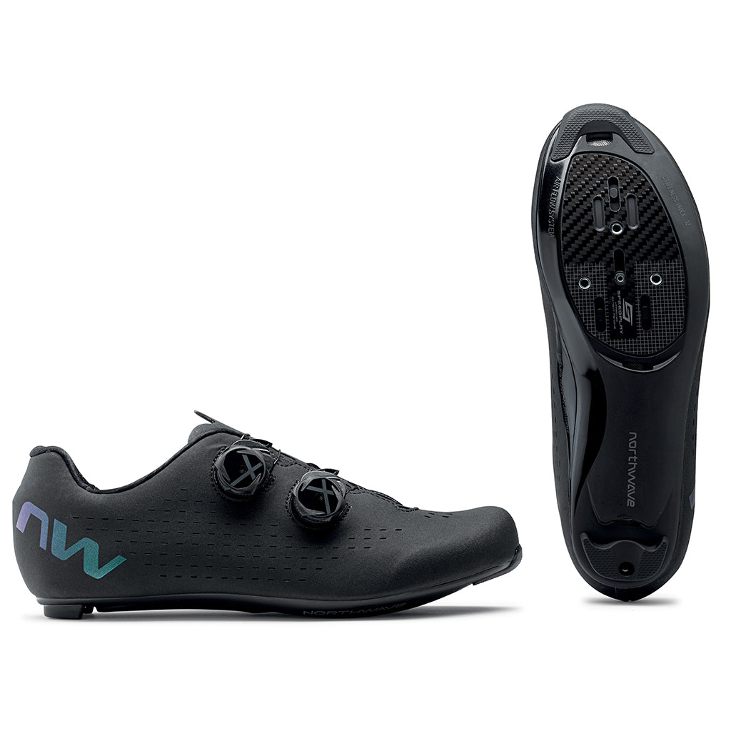 Northwave Revolution 3 Road Shoes-Black/Iridescent