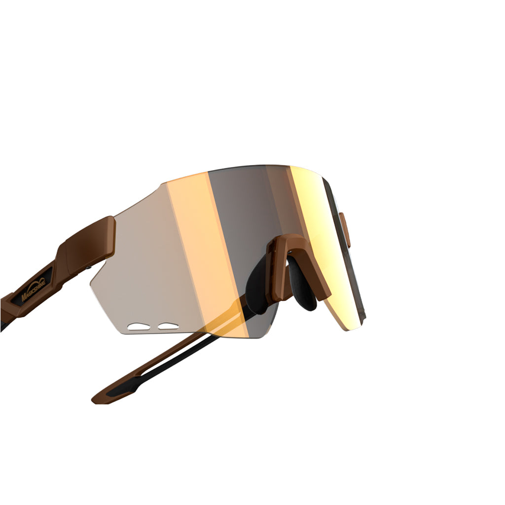 Magicshine Windbreaker Photochromic Sunglasses-Coffee Brown