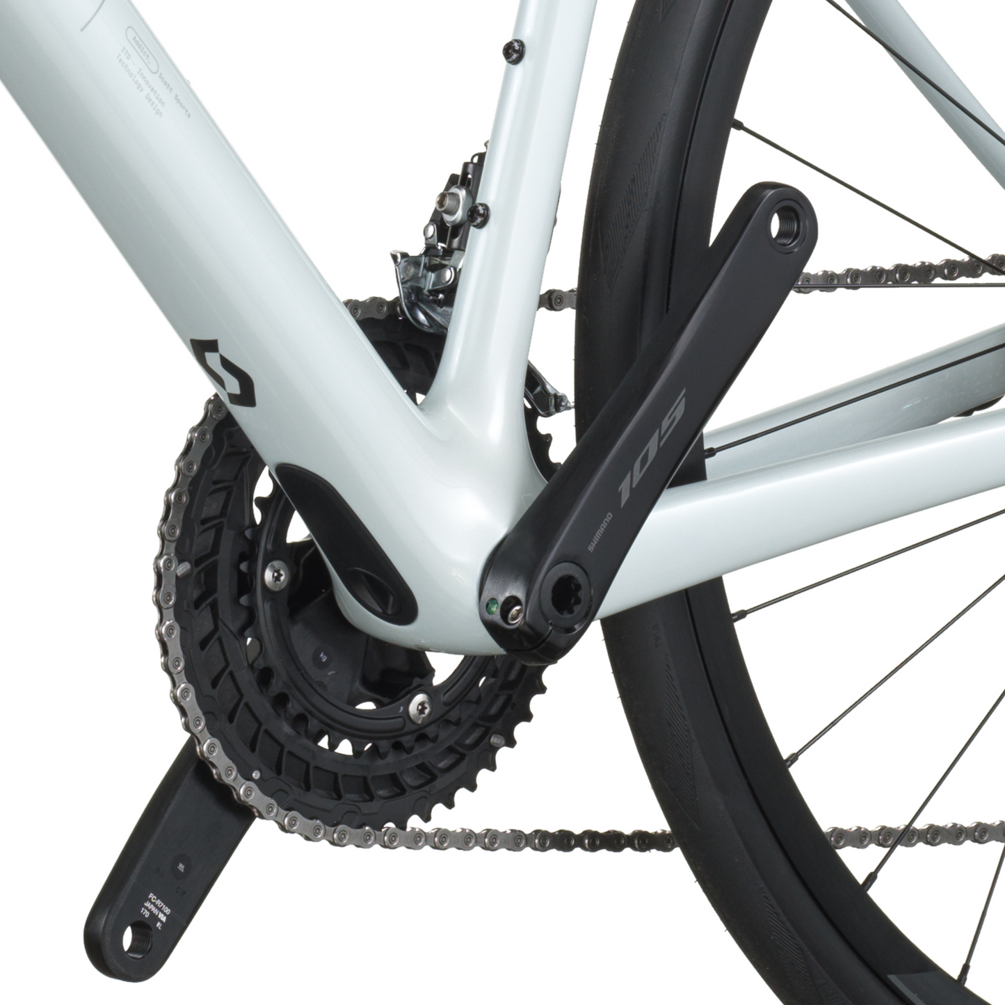 SCOTT Addict 50 Bike - cumulus white