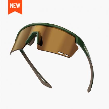 Magicshine Rouler Classic Sports Sunglasses-Green/Brown