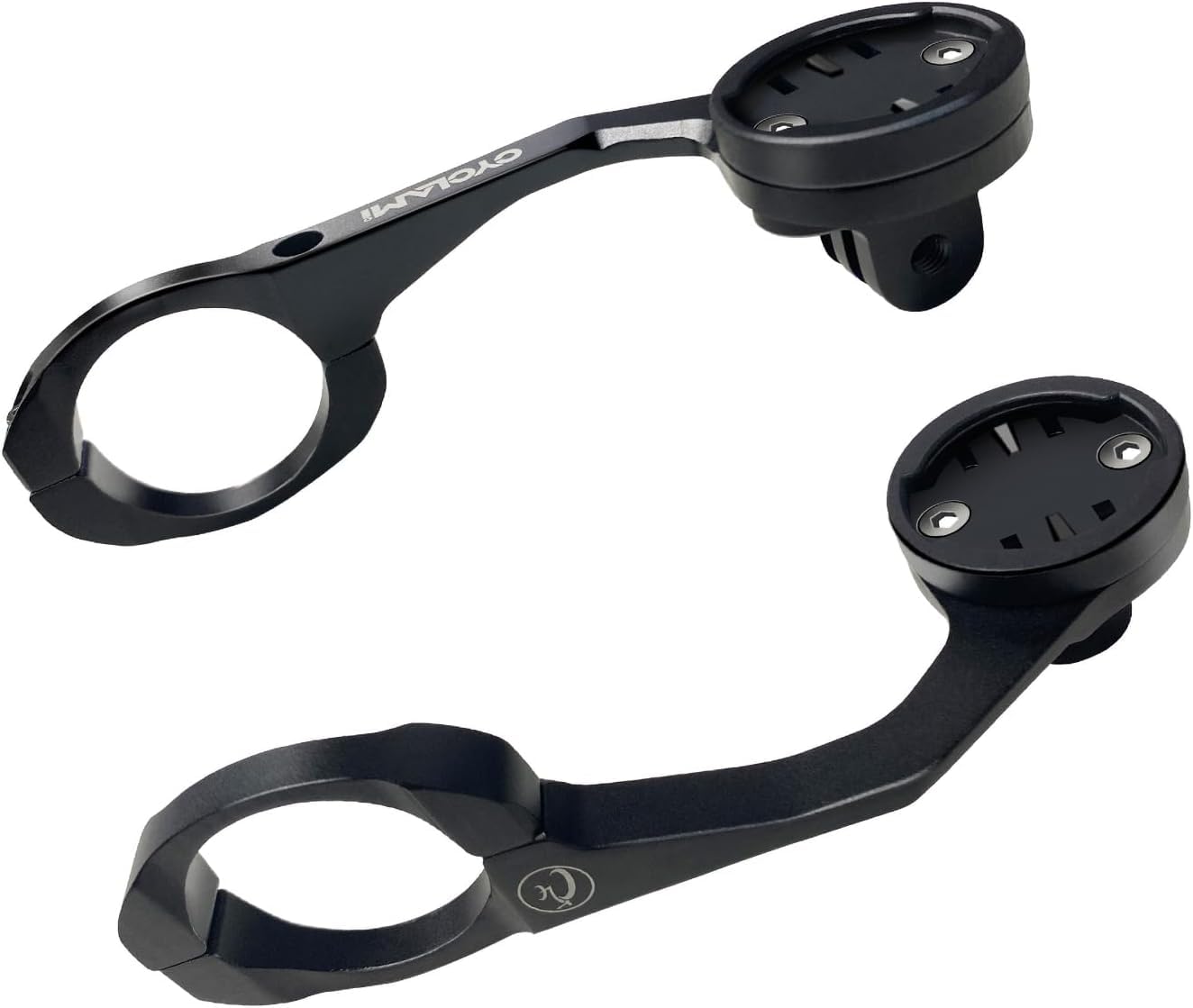CYCLAMI S5 Aluminum Out Front Mount for Garmin Edge, XOSS | 31.8mm Bicycle Computer Handlebar Mount | Left Right Compatible Cycling GPS Holder