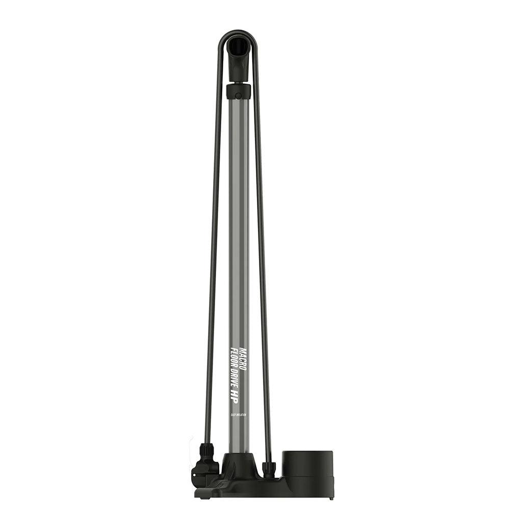 Lezyne Macro Drive Floor Pump (Diual Valve)-Flat Grey