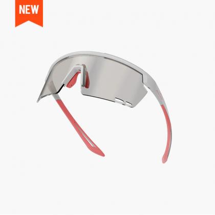 Magicshine Rouler Photochromic Sports Sunglasses-White/Pink