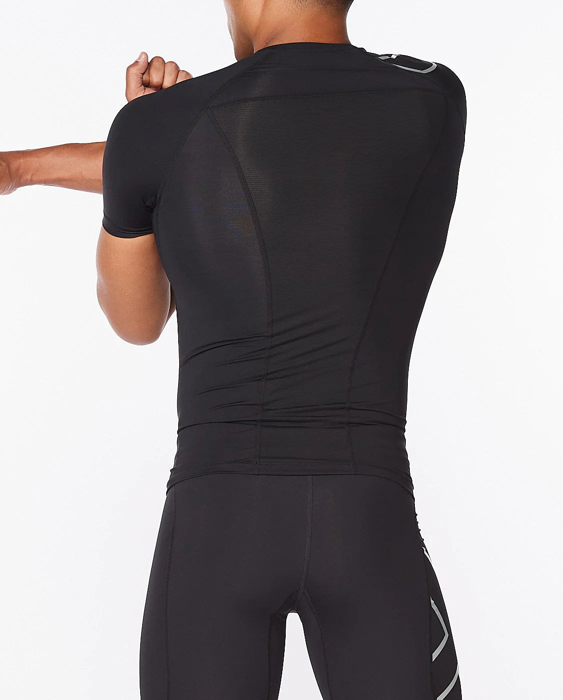 2XU Core Short Sleeve Men's Compression Top (Black Silver)