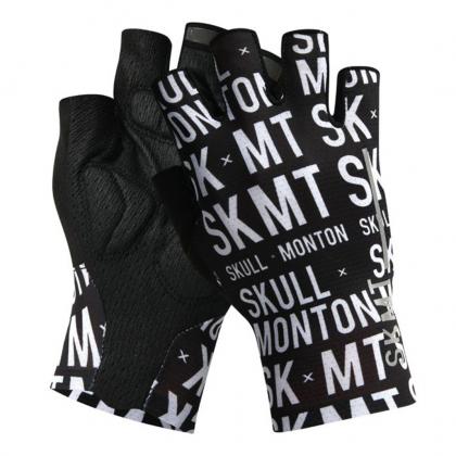 Skull Monton SKMT Gloves-Black/White