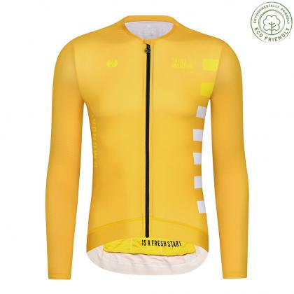 Skull Monton Monday Long Sleeve Jersey-Yellow