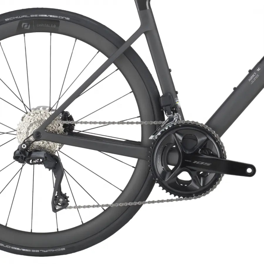 SCOTT BIKE ADDICT RC 30 ROAD BIKE CARBON BLACK