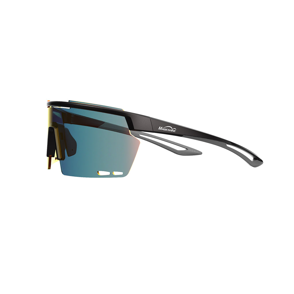 Magicshine Rouler Classic Sports Sunglasses-Black/Grey
