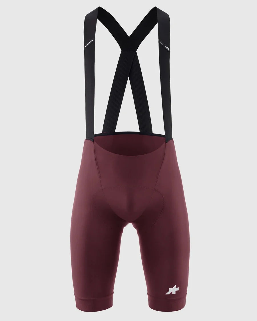 Assos MILLE GT S11 Men's Cycling Bib Shorts (Burgundy Red)