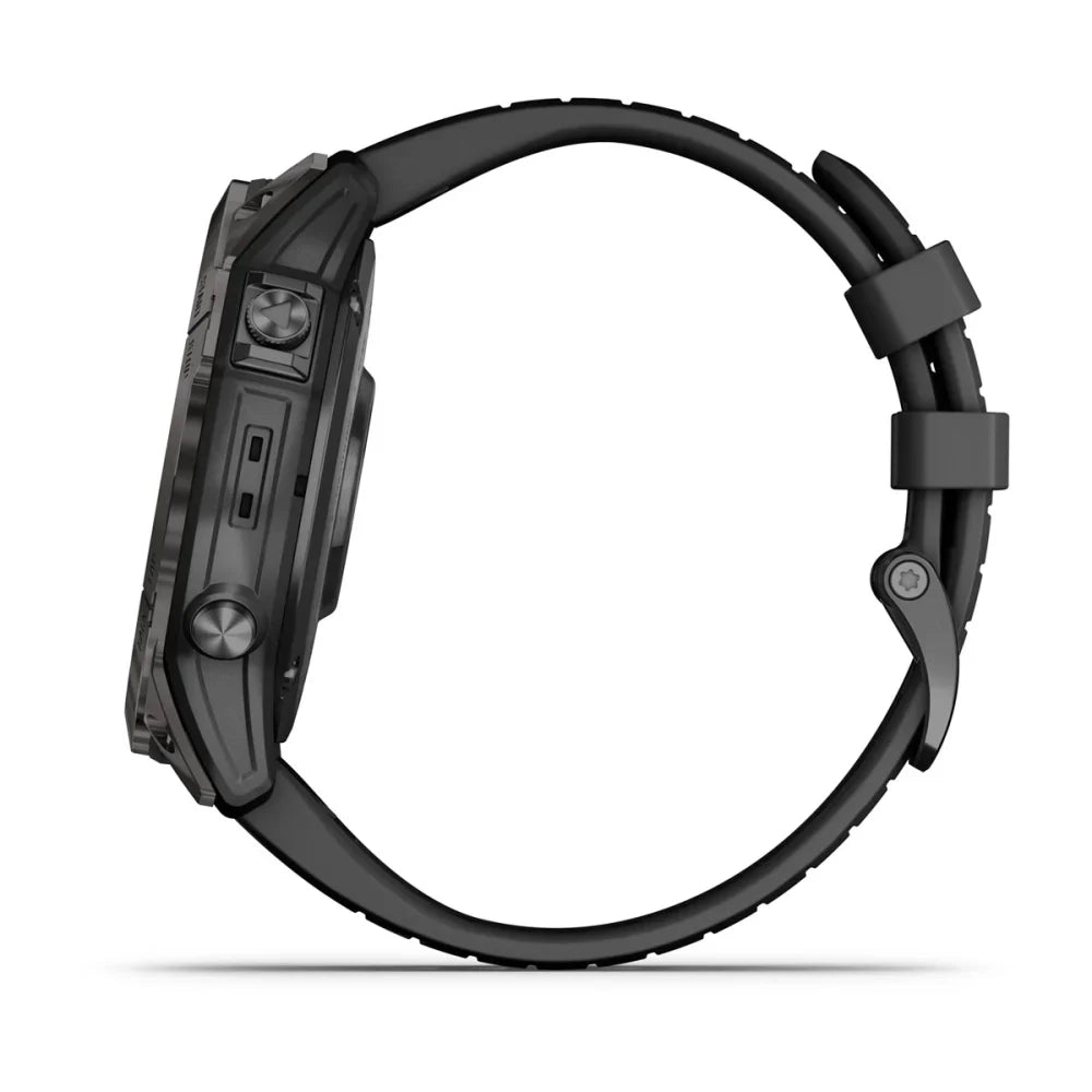 Garmin Fenix 7X Pro Sapphire Solar Smart Watch (Carbon Gray DLC Titanium/Black Band)