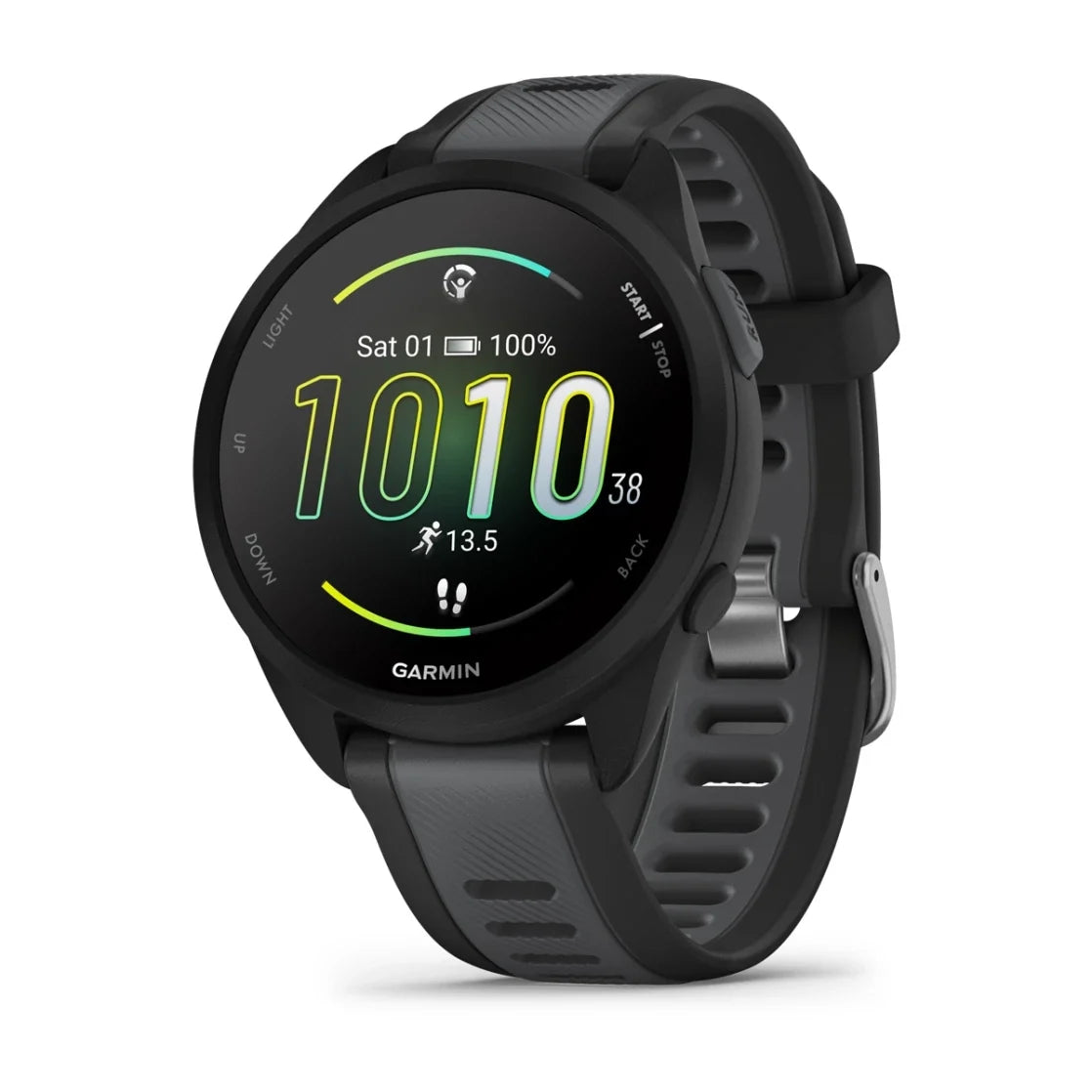 Garmin Forerunner 165 Smart Watch (Black/Slate Grey)