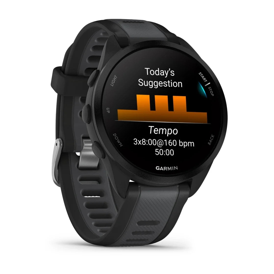 Garmin Forerunner 165 Smart Watch (Black/Slate Grey)