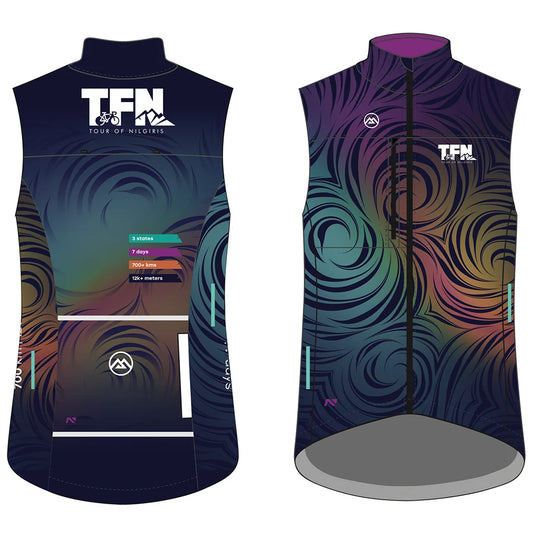 Monton X Tour Of Nilgiris Limited Edition Wind Unisex Cycling Vest (Floral Altitude)