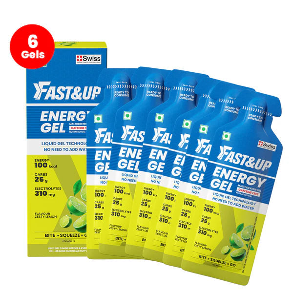 FAST&UP NON CAFFEINATED ENERGY GEL (ZESTY LEMON)