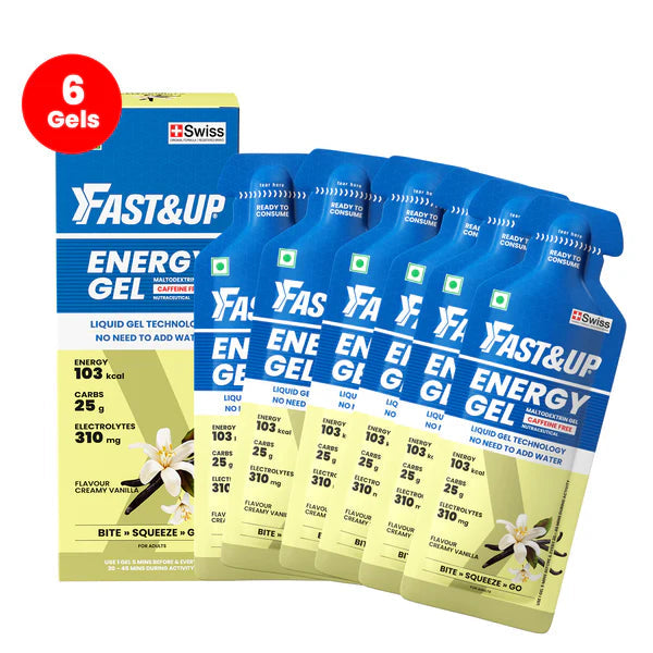 FAST&UP NON CAFFEINATED ENERGY GEL (CREAMY VANILLA)