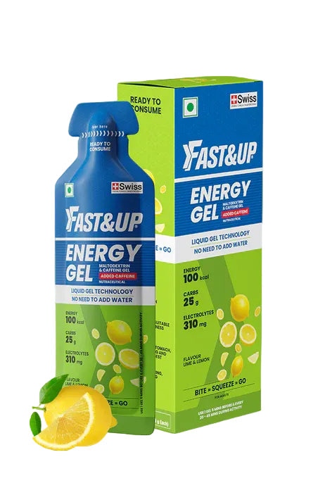 FAST&UP CAFFEINATED ENERGY GEL (LIME AND LEMON)