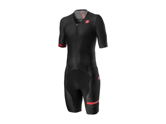 CASTELLI FREE SANREMO 2 SHORT SLEEVE MEN'S TRIATHLON SUIT (BLACK)