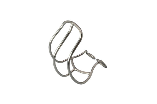 MKS STAINLESS STEEL HALF TOE CAGE CLIP (SILVER)