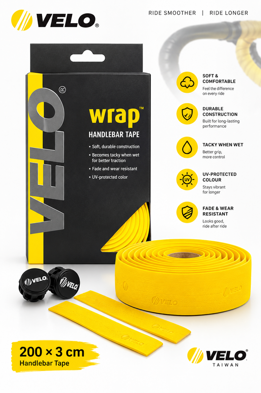 VELO Wrap Handlebar Tape – Yellow