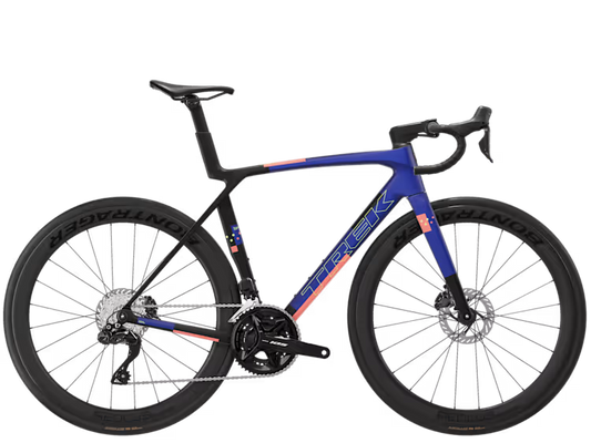 Trek Madone SL 6 Gen 8 (Matte Cobalt Blue/Trek Black/Living Coral)