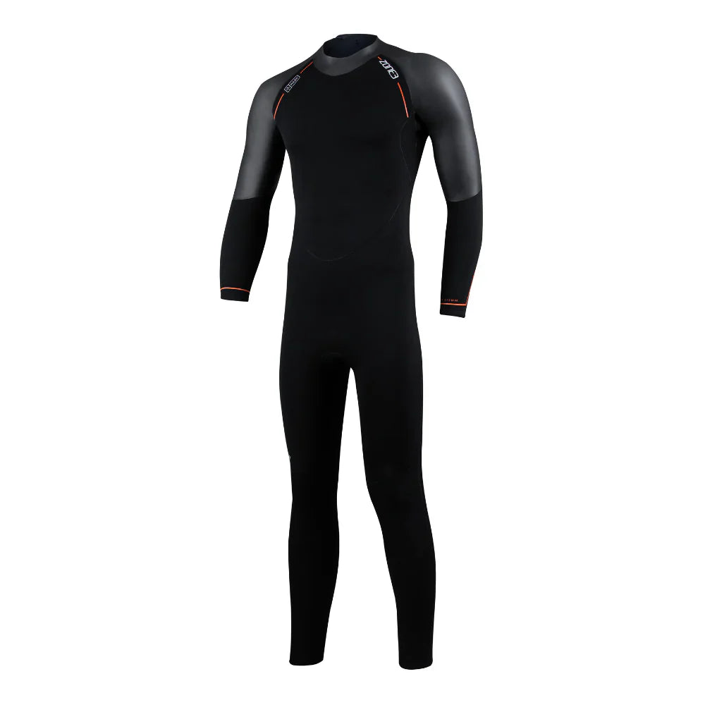 Zone 3 Active Flex Men's Wetsuit (Black/Orange)