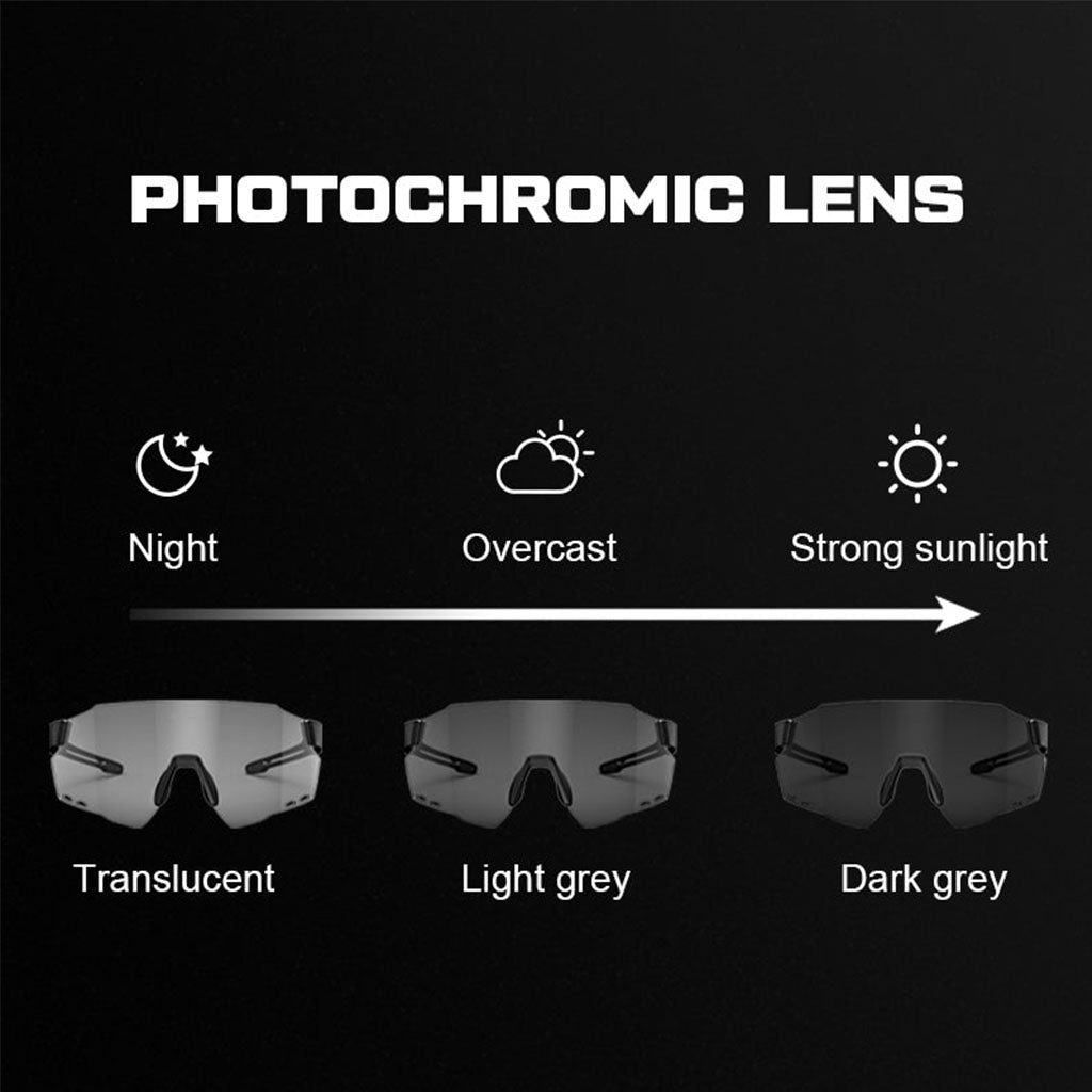 Magicshine Windbreaker Photochromic Sunglasses-Phoenix Red