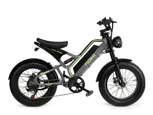 Aoki Street Mamba Fat-Tyre Electric Cycle (Space Grey)
