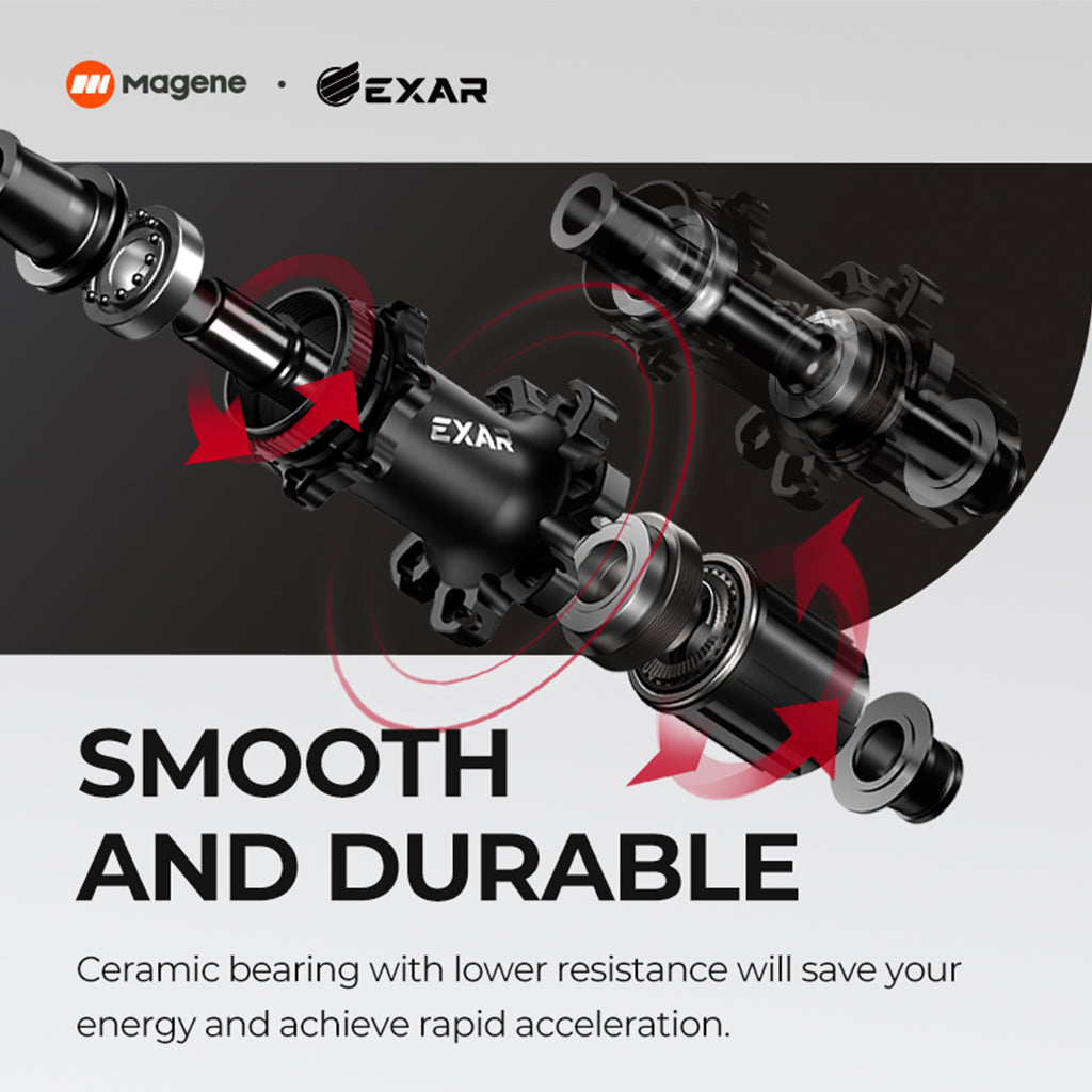 Magene EXAR Ultra DB405 Carbon Wheelset-40/45mm (Disc Brake)