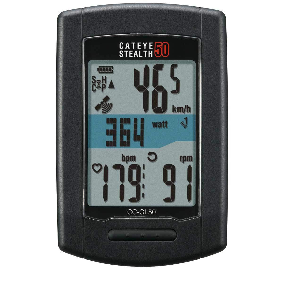 Cateye Stealth 50 CC-GL50 Wireless Cyclocomputer