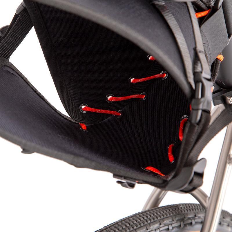 Restrap Saddle Bag (Black/Orange)