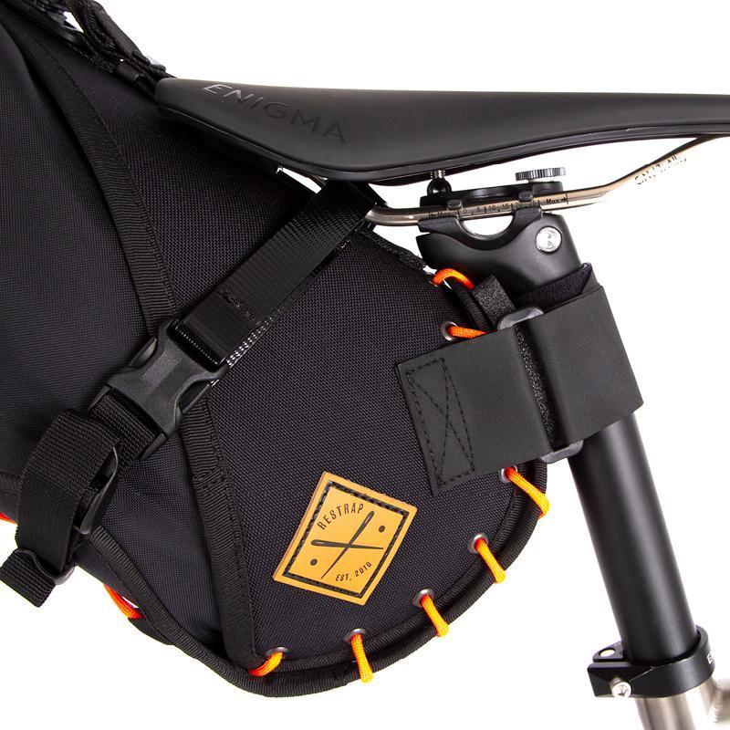 Restrap Saddle Bag (Black/Orange)
