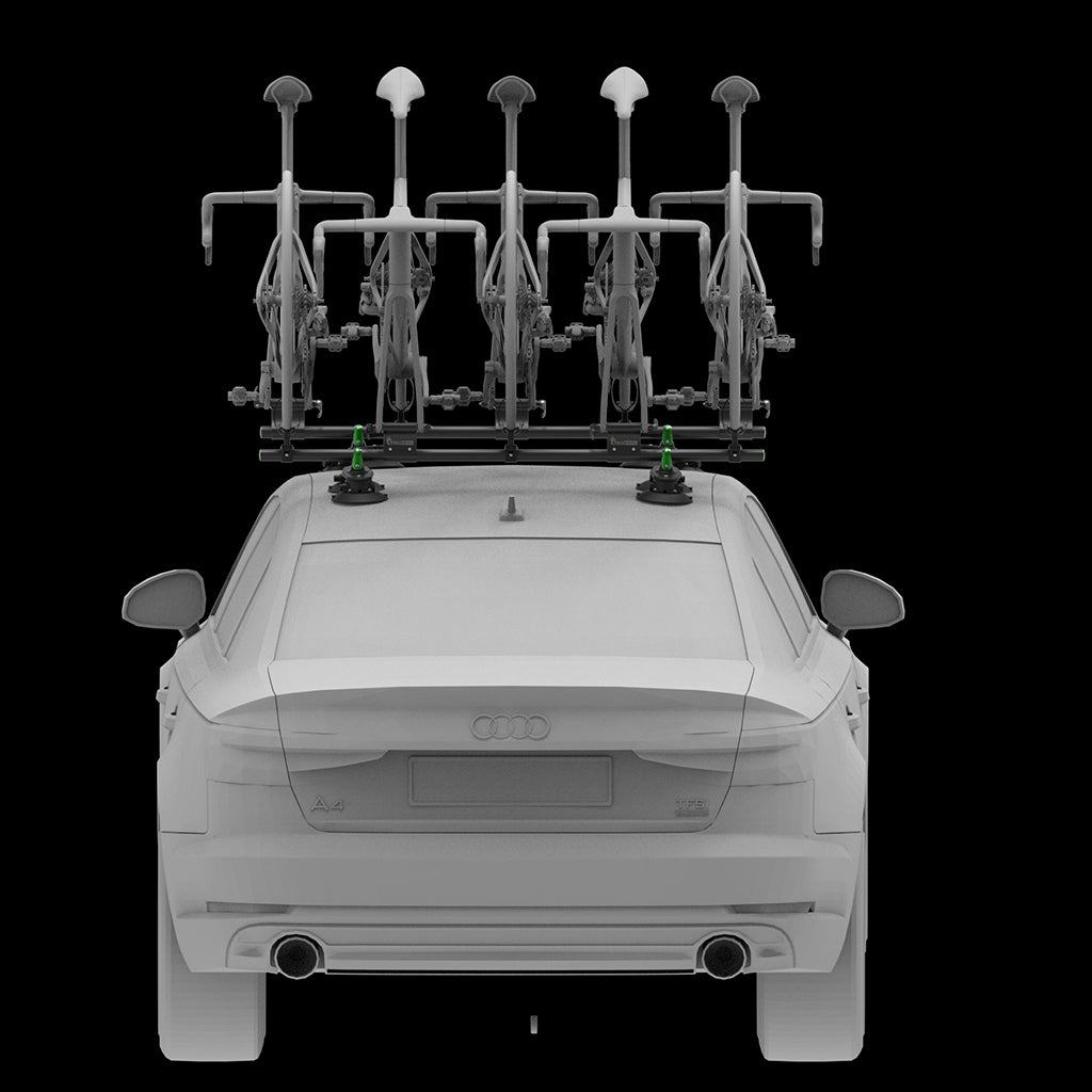 Treefrog Roundbar Bike Rack For 5 Road/Gravel Bikes