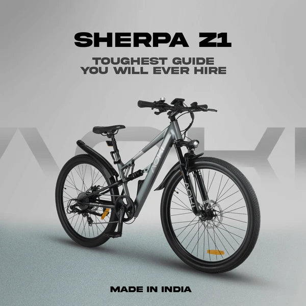 Aoki Sherpa Z1 Electric Bicycle (Metallic Grey)