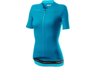 Castelli Anima 3 Women's Cycling Jersey (Marine Blue/ Celeste)